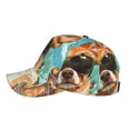 thumbnail image 3 of Xecao Funny Swimming Chihuahua for Baseball Cap: Unisex, crafted from classic polyester twill fabric, featuring a soft unconstructed design, 3 of 5