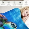 thumbnail image 3 of ARISTURING Turtle Throw Blanket- Turtle Blanket for Couch Sofa Bed Warm Fuzzy Cozy Turtle Blanket for Office Travel Camping Soft Lightweight Sea Turtle Gifts for Women Man Kids, 3 of 6
