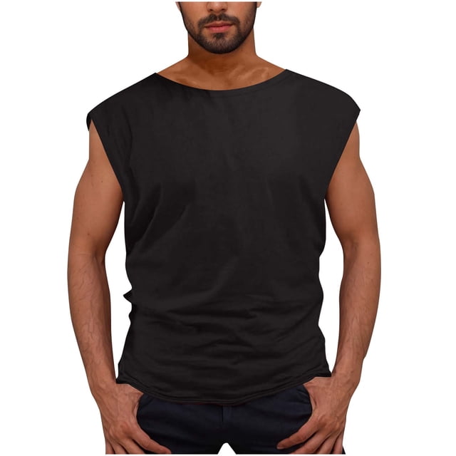 Workout Tank Tops for Men Athletic Gym Running Cap Sleeve Muscle Tees Fitness Bodybuilding Sleeveless Shirts