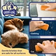 thumbnail image 4 of Groom Genie The Magic Block Pet Hair Removal Brush in Orange, 4 of 7