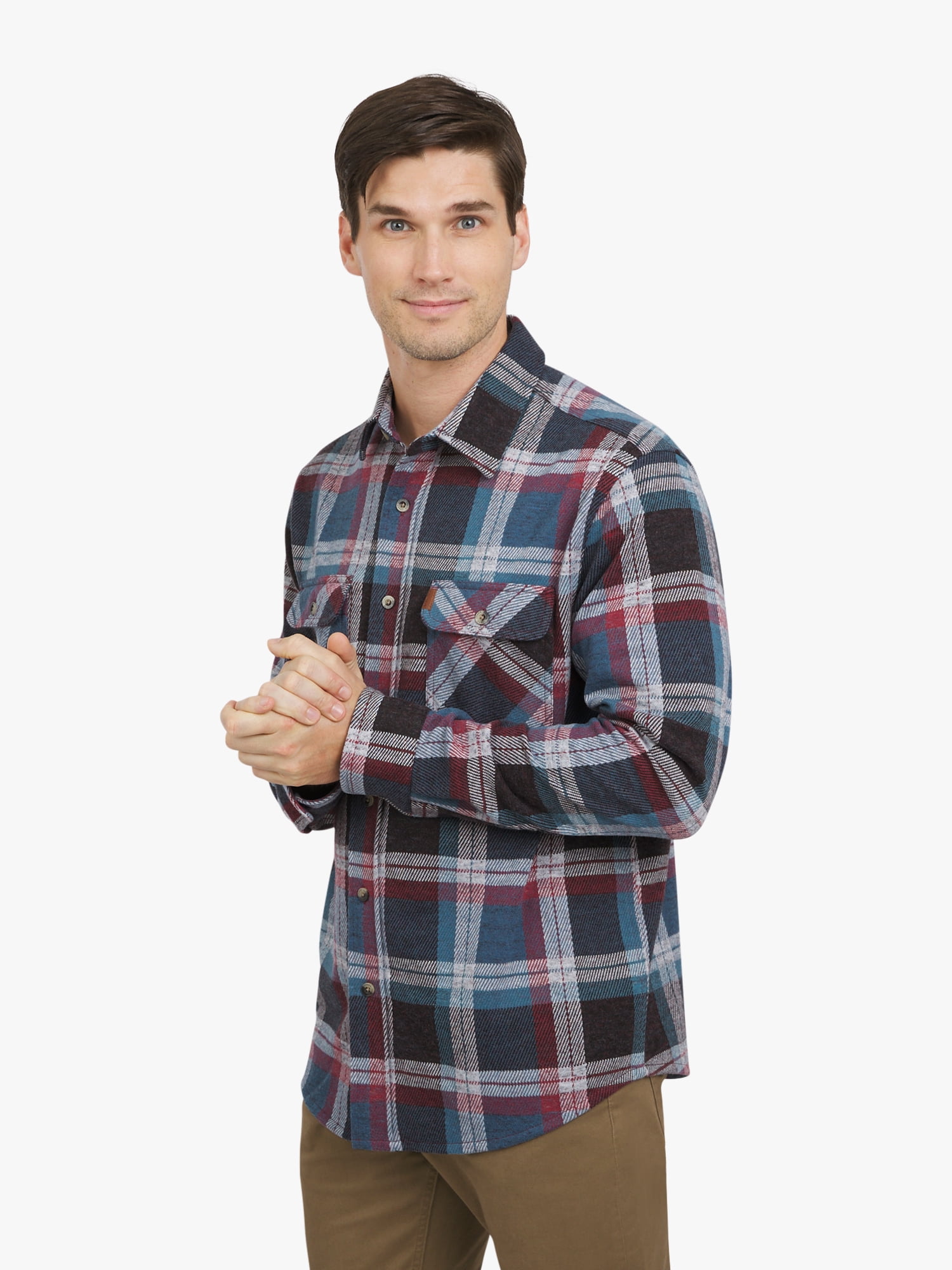 Chaps Men's & Big Men's Lakeland Flannel Shirt, Sizes S-3XL