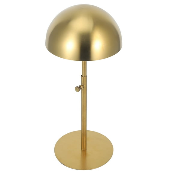 Nishuna Adjustable Hat Display Stand Stainless Steel Hat Wig Display Holder Hat Stand Shop Hat Holder