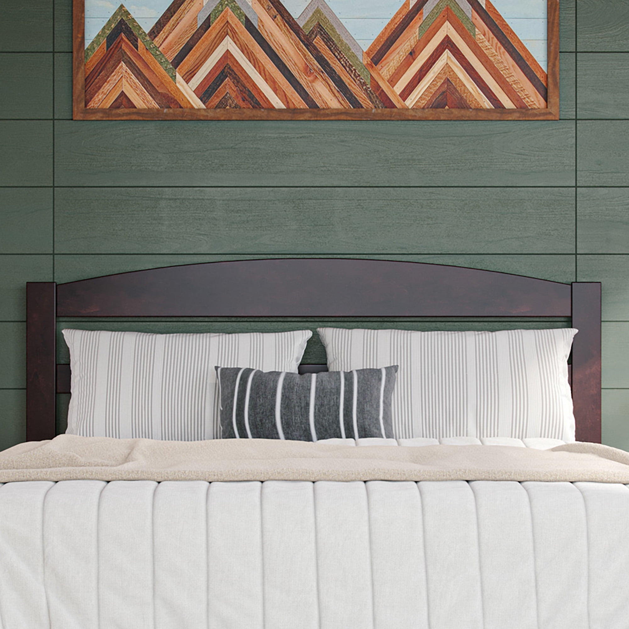 AFI Warren 14" Full Wood Platform Bed Frame with Foot Drawer Storage, Espresso