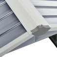 thumbnail image 6 of vidaXL Garden Shed Grey Galvanized steel Standard Durable Garden Shed, 6 of 6