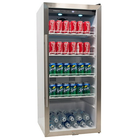 EdgeStar 8.6 Cu. Ft. Commercial Beverage Merchandiser - White and Stainless Steel