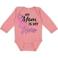 thumbnail image 3 of Inktastic My Mom is My Hero Breast Cancer Awareness Boys or Girls Long Sleeve Baby Bodysuit, 3 of 5