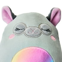 Squishmallows Official 5 inch Marlowe the Grey Llama with Rainbow Belly - Child's Ultra Soft Stuffed Plush Toy