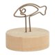 thumbnail image 2 of 10PCS Table Number Holder Fish Shape Name Card Clips Vertical Type Simple Cute Place Card Holder with Log Base for Office, 2 of 3