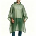 thumbnail image 2 of Ceisia Men Portable Hooded Rain Poncho Lightweight Waterproof Reusable Loose Rain Cape Non Disposable Raincoat For Hiking Camping Travel Outdoor Activity Gift, 2 of 8