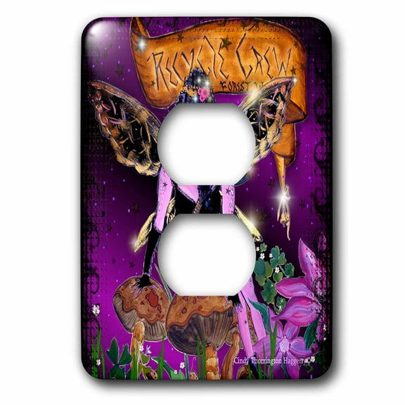 3dRose, Pynky Ornery Fairy, 2 plug outlet cover