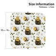 thumbnail image 2 of Pofeuu Honey Bee Insect Print Coasters for Drinks, 4Pack PU Leather Coasters, Bar Drink Coasters for Tabletop Protection, Furniture from Damage-Square, 2 of 6