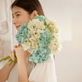 thumbnail image 4 of 1Pcs Flowers Silk Hydrangea Artificial Flowers Realistic Hydrangea Flowers Bouquet for Wedding Party Office Home Decor, 4 of 8