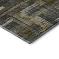 thumbnail image 3 of Addison Rugs Mayfield Premium Machine Washable Transitional Stripes Charcoal Round Rug, 8' x 8', 3 of 5