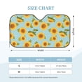 thumbnail image 2 of Kdxio White Polka Dot Sunflower A Print Windshield Sun Shade, Foldable Sun Blocker for Car,Truck,SUV Automotive Interior Sun Protection,Reflective Shade for Front Windshield(Medium), 2 of 6