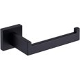 thumbnail image 1 of Portarrollos de papel higiénico, dispensador y colgador de pared para baño y cocina, acero inoxidable (negro mate), 1 of 8