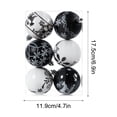 thumbnail image 2 of EGNMCR Christmas Black Balls Ornaments for Xmas Christmas Tree Shatterproof 6pcs Christmas Black Balls Colored Christmas Ornament Ball Set Happy New Year!, 2 of 2