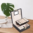 thumbnail image 1 of Caja de almacenamiento de joyas Salvador Organizador Exhibición Negro, 1 of 8