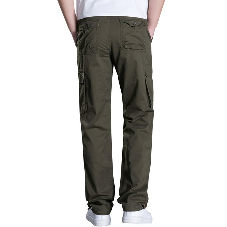 Juebong Men's Outdoor Cargo Pants Plus Size Big and Tall Athletic