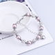 thumbnail image 4 of Sonducket de acero inoxidable con diamantes de imitación, cadenas con cuentas en forma de corazón, atractivo brazalete de amistad, rosa para Type1 NO1, 4 of 6