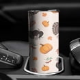 thumbnail image 3 of 20oz Happy Thanksgiving Turkey Fall Pumpkin Skinny Tumblers Stainless Steel Tumbler with Lid and Straw,Vacuum Insulated Double Wall Travel Tumbler Cups with Cleaning Brush for Coffee,Tea, 3 of 6