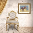 thumbnail image 3 of Chapman, Julie 14x12 Gold Ornate Wood Framed with Double Matting Museum Art Print Titled - Bucking Zebra, 3 of 4