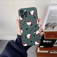 thumbnail image 3 of Cartoon Phone Case For iPhone 15 14 13 12 11 Pro Max Mini 7 8 15 Plus SE2020 14 13 Fundas Liquid Silicone Back Cover Hello Kitty, 3 of 5