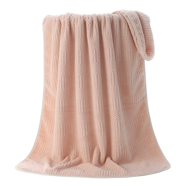 Uklsqma High Density Coral Velvet Bath Towel 27.5X55.1 Inches | Soft Absorbent Polyester Brocade Coral Fleece | Comfortable Spa-Quality Fabric | Multipurpose for Bathroom Hotel Gym Spa