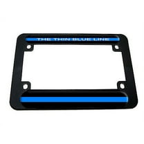Thin Blue Line - Police Motorcycle License Plate Frame