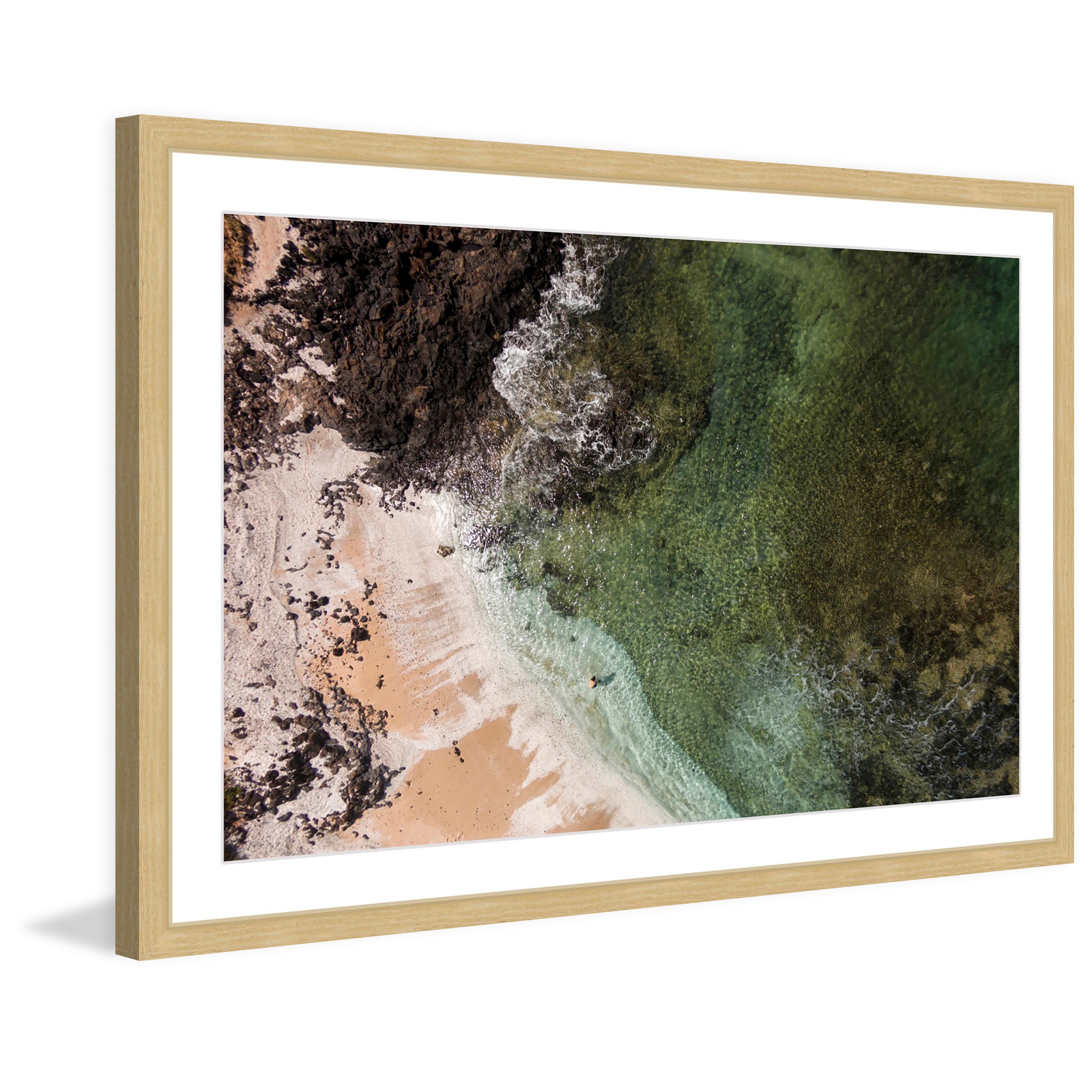 Marmont Hill "Sandy Lagoon" by Karolis Janulis Framed Painting Print