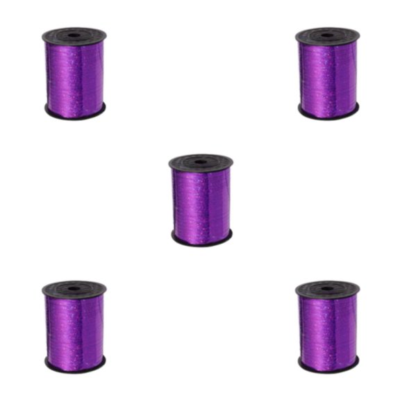 Billuyoard Cinta rizada dorada de plástico resistente y duradera para decoración para fiesta de boda, cinta decorativa, cinta morada Type2 NO2