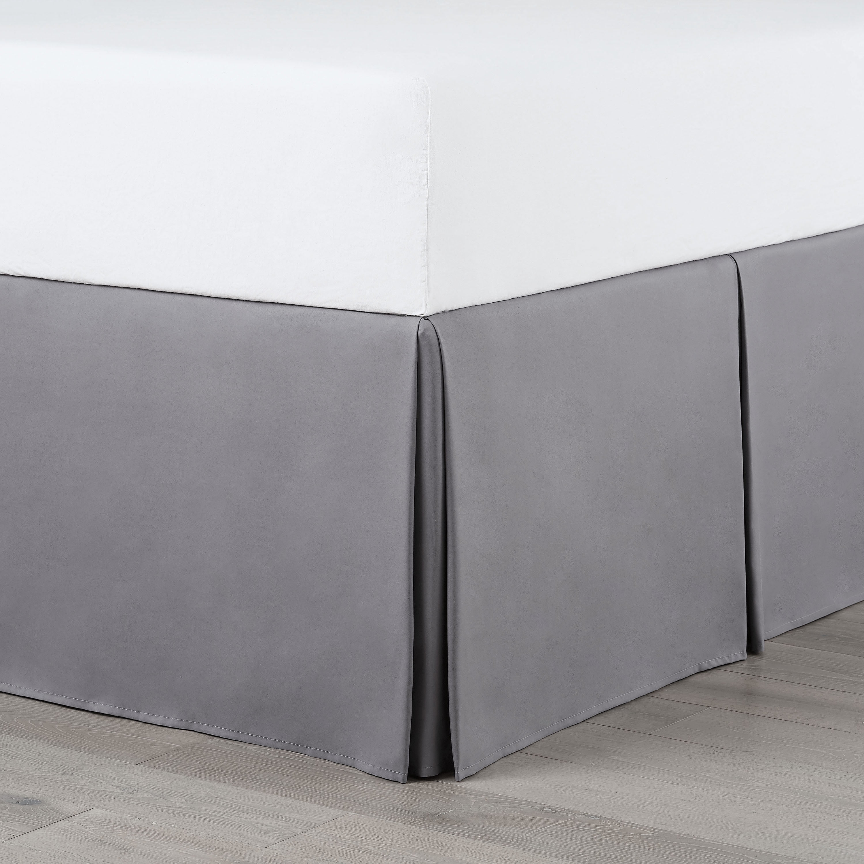 Martex 21" Drop King Gray Bed Skirt, Gray, King