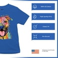 thumbnail image 4 of Tee Hunt Dean Russo Pets Art Pit Bull Youth T-Shirt Everyone Has Best Dogs Kids, Blue, X-Large, 4 of 5