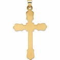 thumbnail image 4 of 14K Yellow Gold Polished Diamond Pattern Hollow Cross Pendant (53.8 X 31.2) Made In United States -Jewelry By Sweet Pea, 4 of 7