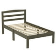 thumbnail image 2 of Furniture of America Knott Mattress Ready Wood Brushed Gray Twin Kids Bed, 2 of 6