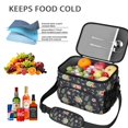 thumbnail image 5 of Lunch Box Pioneer Flower Floral Print Pattern Insulated Lunch Bag for Women Men,Medium Leakproof Lunchbox Cooler Bag Adjustable Strap,10 X 6.7 X 8 Inches, 5 of 6