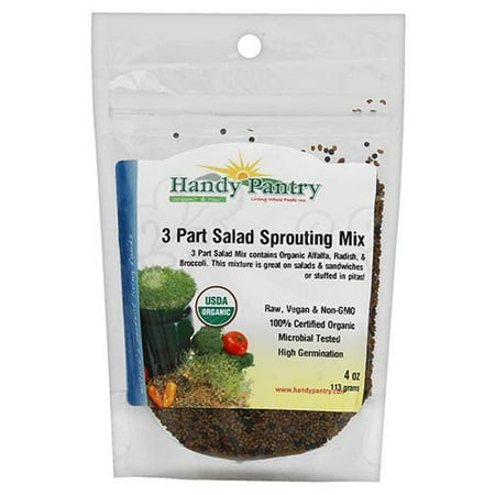 3 Part Salad Sprout - 4 oz. Sprouting Seeds - 3 Part Salad Mix