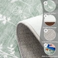 thumbnail image 3 of Hasoo 9' x 12' Large Area Rug for Dining Room Durable Washable Floral Indoor Scallop Border Carpet Stain Resistant Rugs for Bedroom, Mint Green, 3 of 6