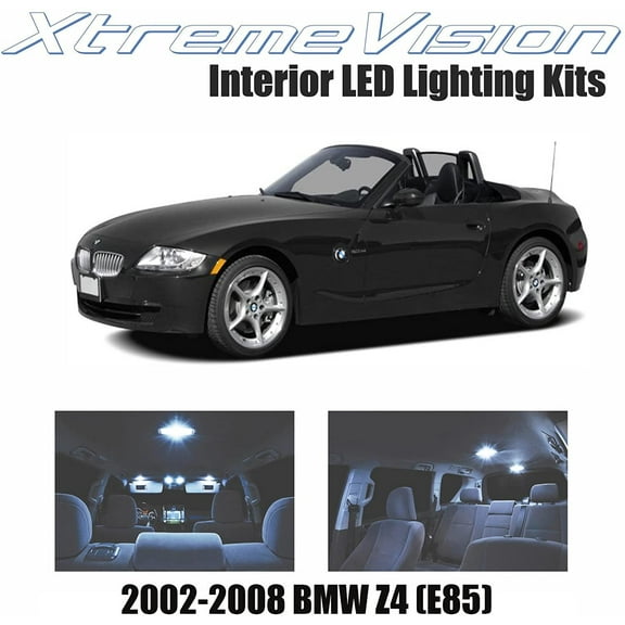 Xtremevision Interior LED for BMW Z4 E85 2002-2008 5 Pieces Cool White Interior LED Kit   Installation Tool