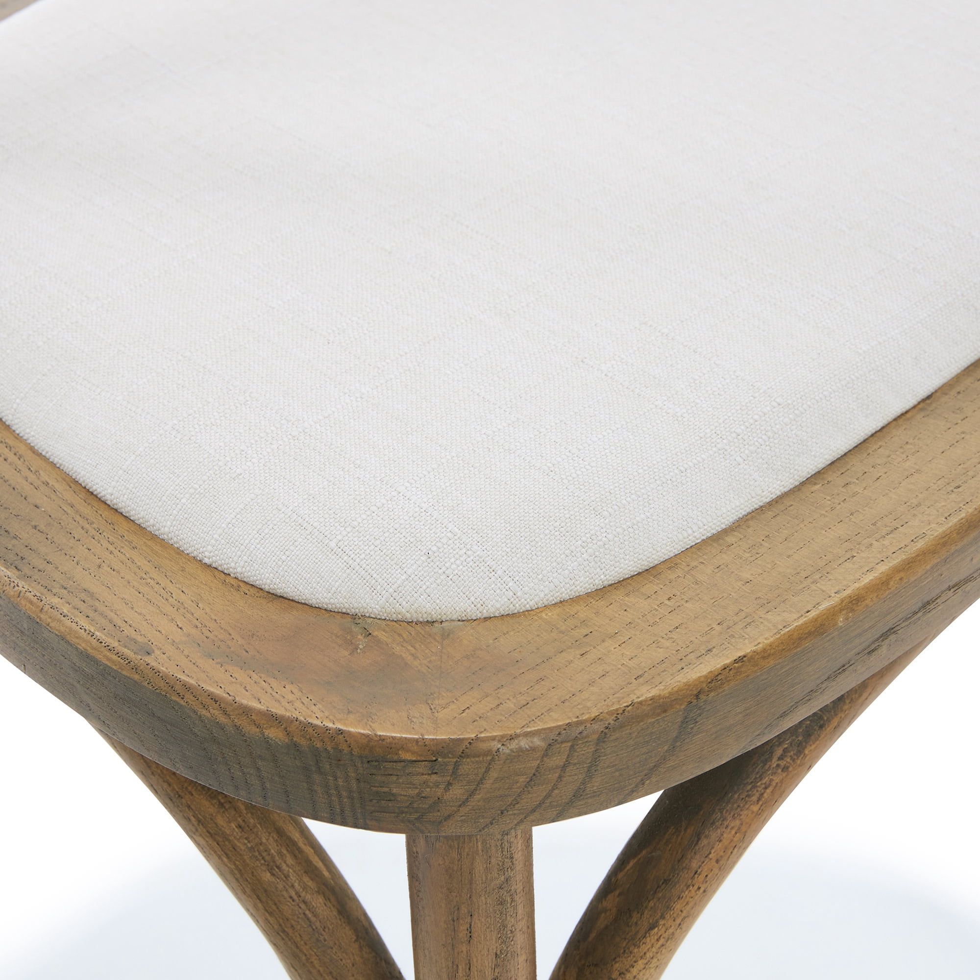 Finch Elmhurst Farmhouse Crossback Dining Chair, Vintage Cream (Set of 2)