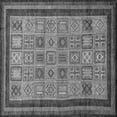 thumbnail image 1 of Ahgly Company Indoor Square Abstract Gray Modern Area Rugs, 7' Square, 1 of 4