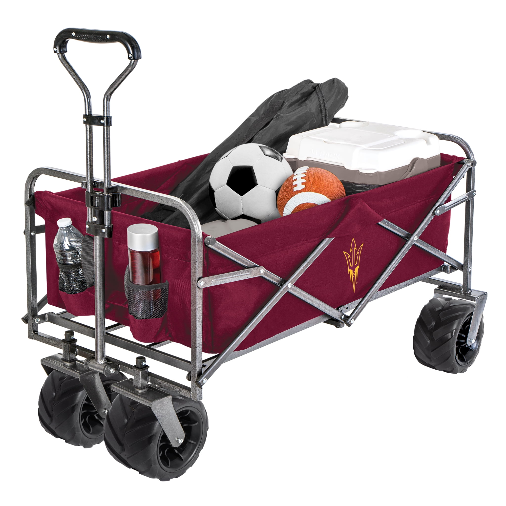 Smart Design Collegiate Heavy Duty Sports Wagon- Arizona St Sundevils