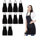 thumbnail image 2 of 30 Pack Bib Apron - Unisex Black Apron Bulk with 2 Roomy Pockets Machine Washable for Kitchen Crafting Bbq Drawing, 2 of 4