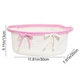 thumbnail image 2 of Tunhigl Cotton Rope Woven Storage Basket, Multi-Purpose Household Organizer Bin for Bedroom Living Room Sundries, 2 of 5