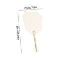 thumbnail image 3 of Paper Church Fans with Wooden Handle Double-Sided Blank Handheld Fans Round Chinese Style Decorations Fans Craft Hand Fan for diy Crafting Painting, Decorations, Dancing Performance Props, 3 of 6