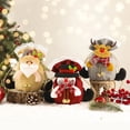thumbnail image 3 of Bolsa de plástico con dibujos animados para dulces, saco con cordón para regalos, Papá Noel, muñeco de nieve, manzana, galletas, suministros de decoración de embalaje, 3 of 4
