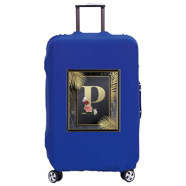 18-32 Inch Large Capacity Travel Essential Bag Travel Accessories Trolley Box Golden Letter Serie Print Pattern Protective Cover 8golden P L