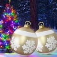 thumbnail image 3 of 60cm Inflatable Christmas Ball with Light Glow Giant Atmosphere Ball Home Garden, 3 of 8
