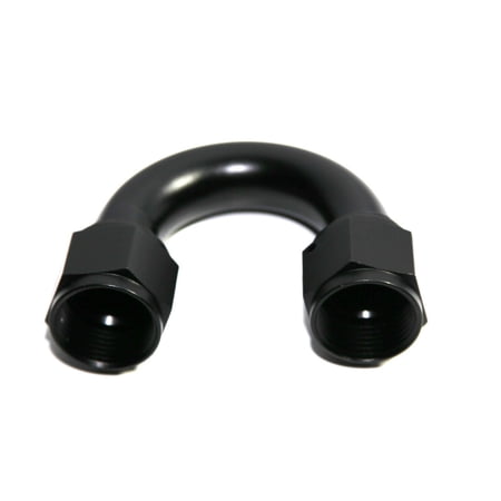 10 Pieces Of BLACK AN12 12AN AN-12 Female to Female 180 Degree U Shape Swivel Fitting Adapter BLACK AN12 12AN AN-12 Female to Female 180 Degree U Shape Swivel Fitting Adapter