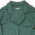 thumbnail image 2 of Womens Green Polka Dot Print Cotton Nightgown Button Front Sleep Shirt Small, 2 of 4