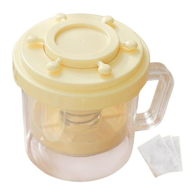 Colador de yogur griego, yogur espeso y cremoso, separador de suero para refrigerador casero Amarillo